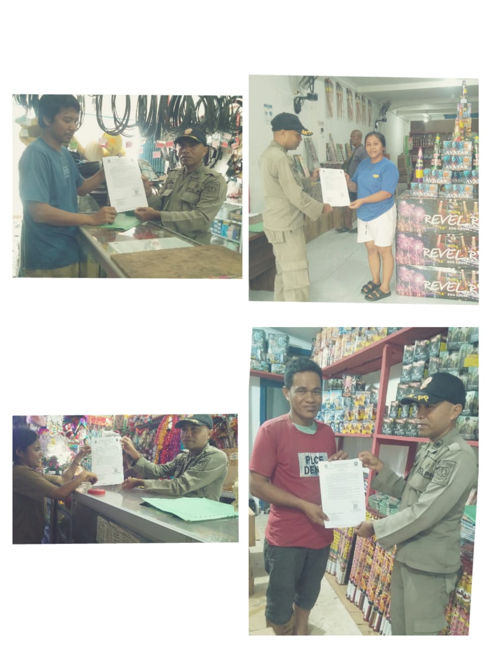 Pembagian Surat edaran Larangan Penjualan Spirtus kepada anak kecil dan Remaja