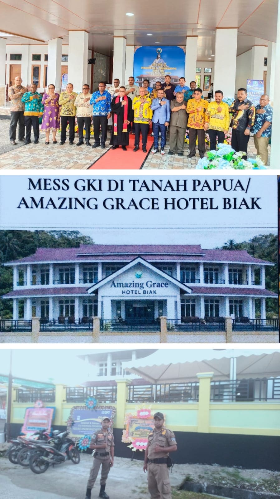 Pengamanan peresmian MESS GKI ( AMAZING GRACE) di Tanah Papua