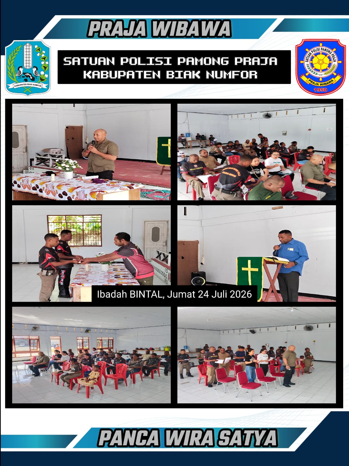 Ibadah Bintal Satpol pp