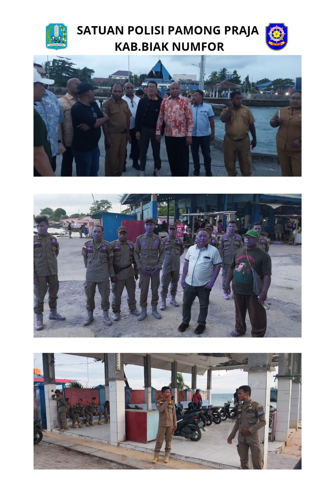 PAM Kunjungan Gubernur papua ke dermaga Perikanan Biak Numfor