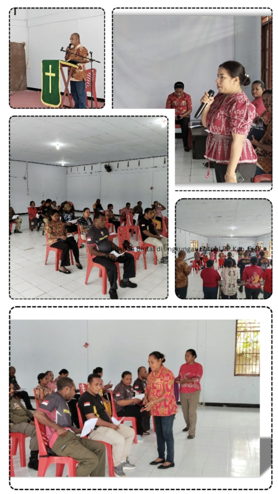 Ibadah Bintal di lingkungan Satuan Polisi Pamong Praja Kab. Biak Numfor