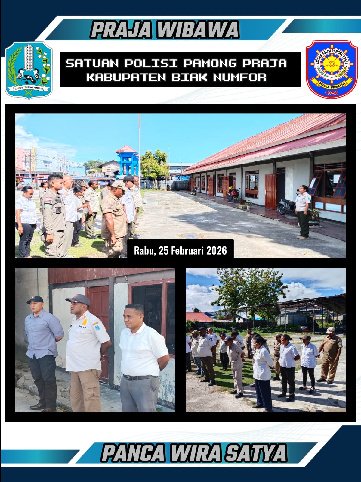 Kegiatan Rutin Apel Sore di lingkungan Satpol pp