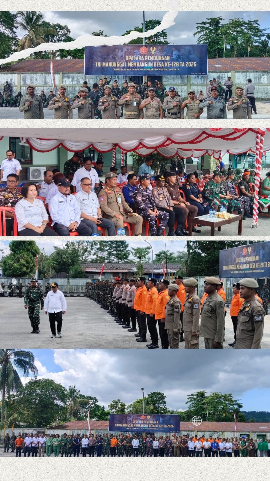 Upacara pembukaan TNI Manunggal TMMD Ke-128 Ta 2026